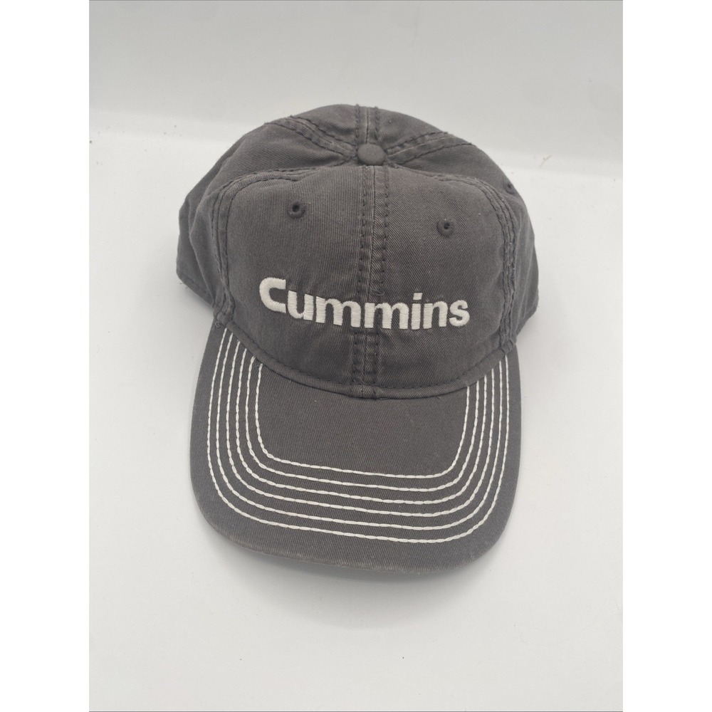 Cummins Cap Hat Embroidered Logos Hook And Loop Strap